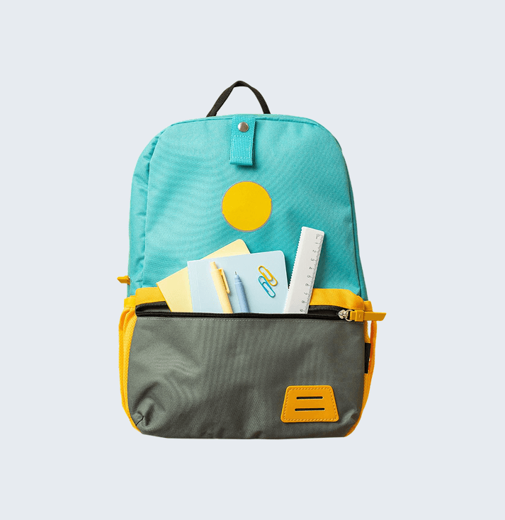 bags.png Turquoise & Yellow School Backpack