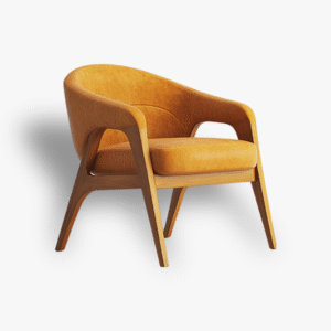 AmberCurve Modern Lounge Chair
